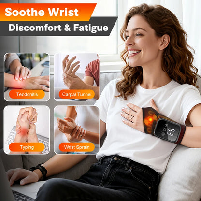 Massaggiatore Elettrico per Polso con Calore e Vibrazione - Comfort Personalizzato per Rilassamento Totale 7