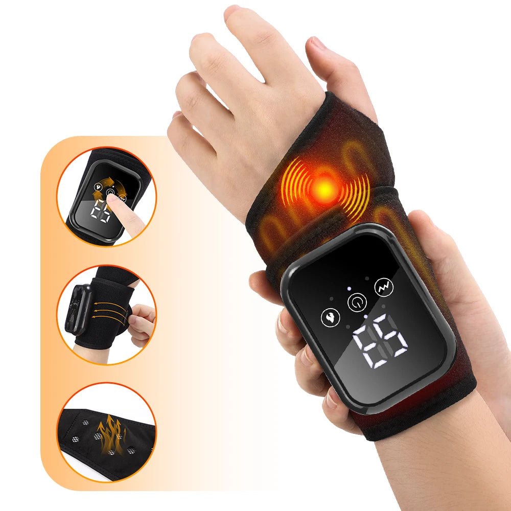 Massaggiatore Elettrico per Polso con Calore e Vibrazione - Comfort Personalizzato per Rilassamento Totale 8