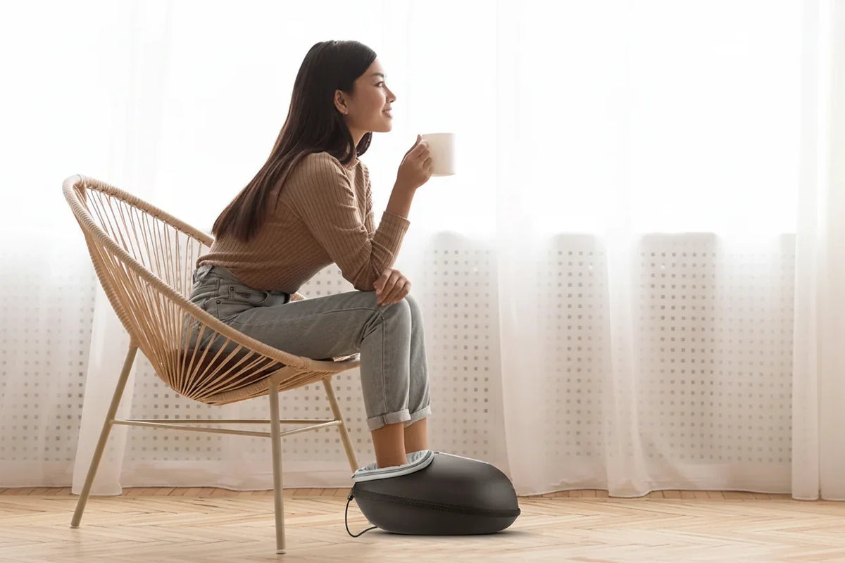 Massaggiatore Plantare Shiatsu | Massaggiatore Piedi con Funzione Riscaldante per Rilassamento Completo 1