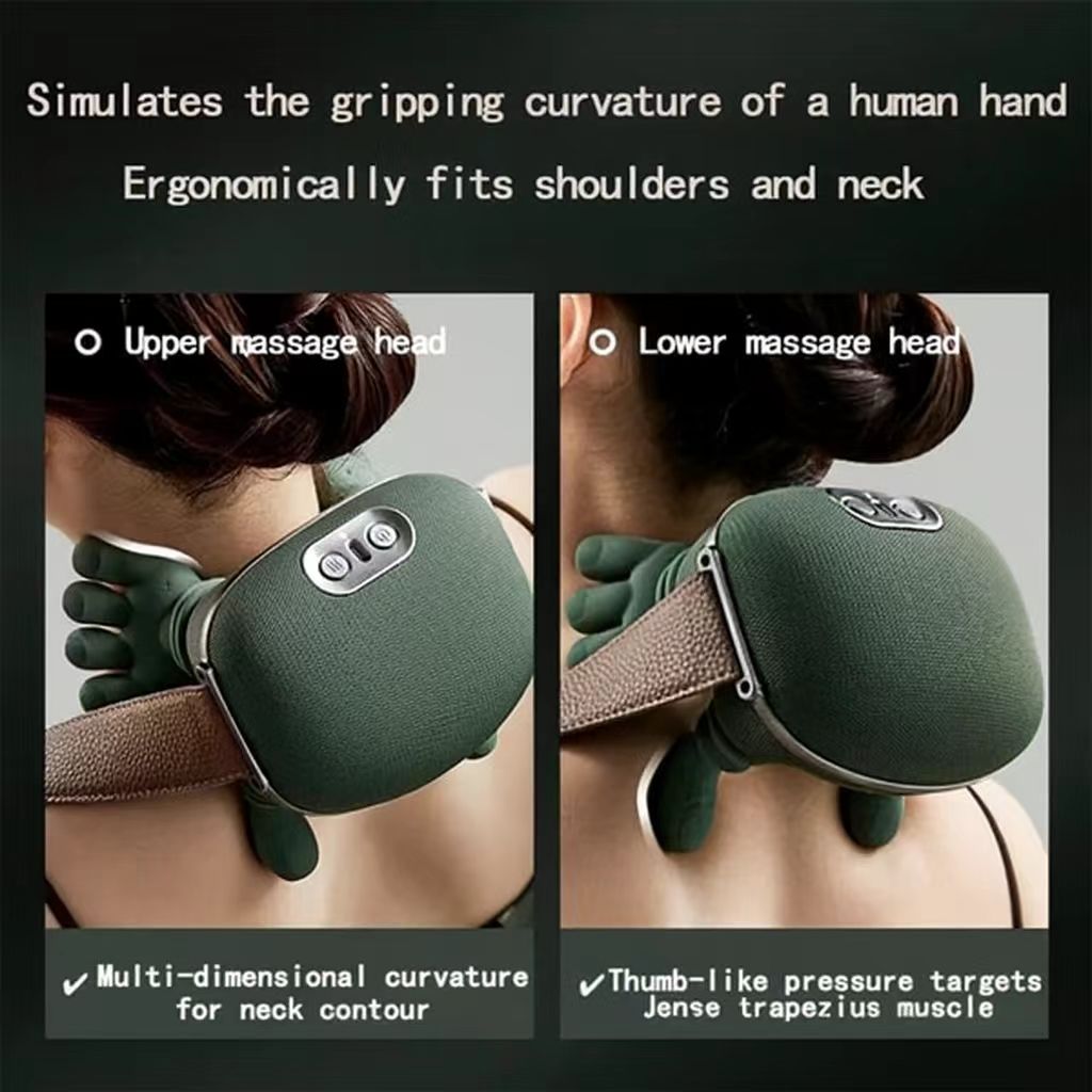 Shiatsu Neck and Shoulder Massager with Heat - Lightweight Design for Deep Relaxation