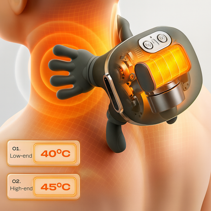 Shiatsu Neck and Shoulder Massager with Heat - Lightweight Design for Deep Relaxation