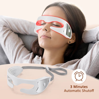 Massaggiatore per Occhi 3D | Dispositivo Vibrazionale con LED per Alleviare l'Affaticamento Oculare | Design Ergonomico per Comfort e Relax 0