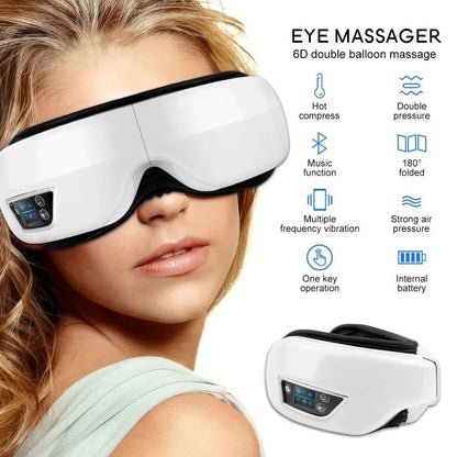 Massaggiatore per Occhi Smart 6D con Calore e Vibrazioni | Design Pieghevole per Relax Totale 2