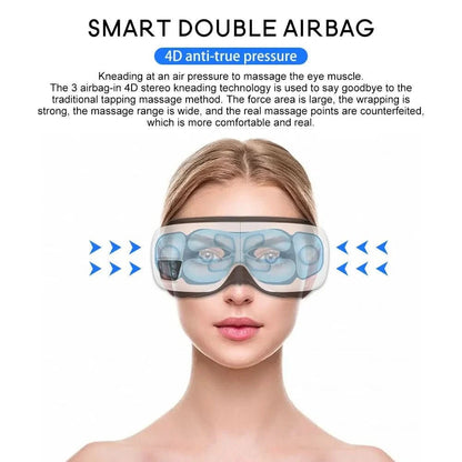 Massaggiatore per Occhi Smart 6D con Calore e Vibrazioni | Design Pieghevole per Relax Totale 3