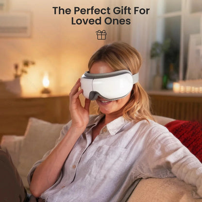 Massaggiatore per Occhi | Maschera Bluetooth con Vibrazione e Riscaldamento | Rilassamento e Comfort per Alleviare l'Affaticamento Visivo 1