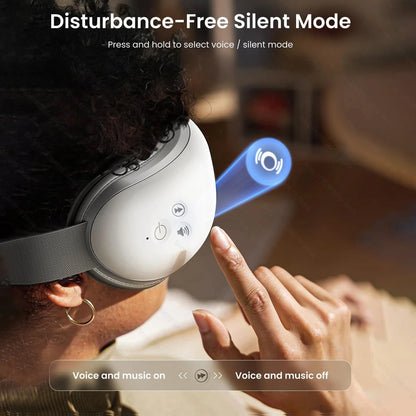 Massaggiatore per Occhi | Maschera Bluetooth con Vibrazione e Riscaldamento | Rilassamento e Comfort per Alleviare l'Affaticamento Visivo 2
