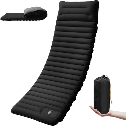 Extra Thick Camping Mat | 4-Inch Self-Inflating Pad for Comfort and Versatility