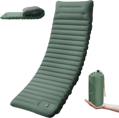 Extra Thick Camping Mat | 4-Inch Self-Inflating Pad for Comfort and Versatility