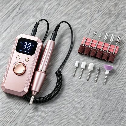 MaxDrive Pro | Smerigliatrice Elettrica per Unghie con Batteria Ricaricabile | Manicure Professionale per Bellezza Femminile 8