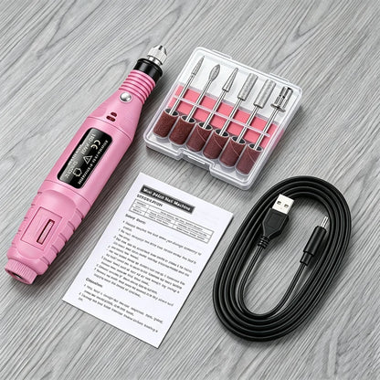 MaxDrive Pro | Smerigliatrice Elettrica per Unghie con Batteria Ricaricabile | Manicure Professionale per Bellezza Femminile 9