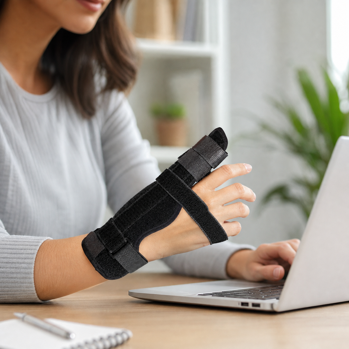 Tutore Per Dita | Doppio Supporto Regolabile per Fratture e Distorsioni | Comfort Traspirante per Recupero Veloce
