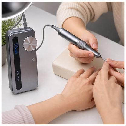 Strumento per Manicure Elettrico | Trapano per Unghie Professionale con 35000 Giri/min | Portatile e Ricaricabile per Manicure Impeccabili