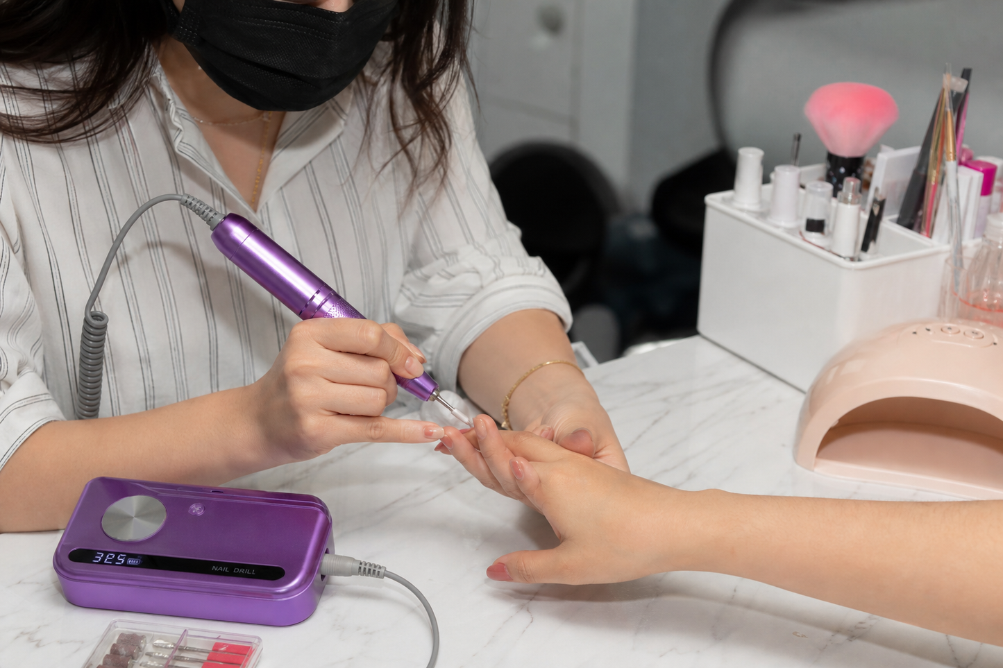 Strumento per Manicure Elettrico | Trapano per Unghie Professionale con 35000 Giri/min | Portatile e Ricaricabile per Manicure Impeccabili