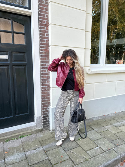 Mia | Elegante Bomber Nero in Pelle per Donna 5