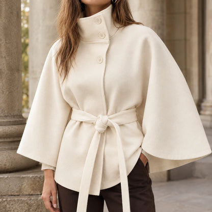 Mia | Elegante Cappa Ampia con Cintura Regolabile 0