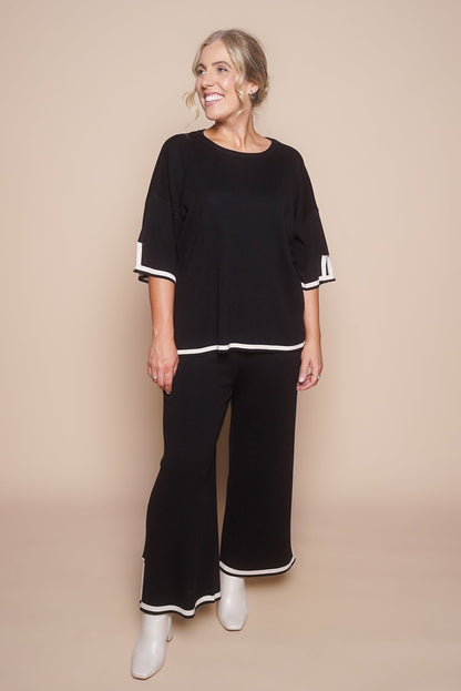 Mia | Elegante Set Tuta Donna in Nero, Comodo e Versatile 2