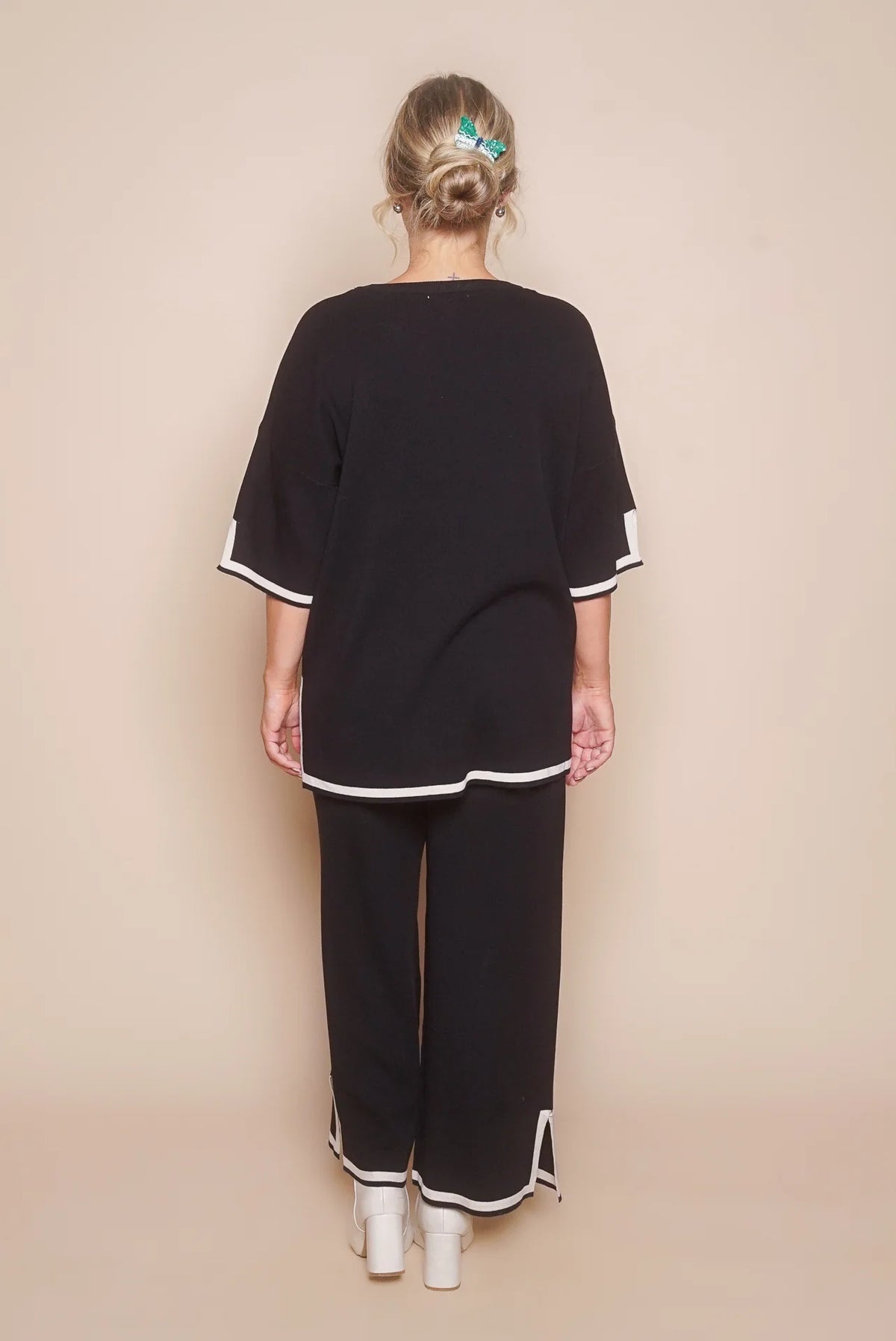 Mia | Elegante Set Tuta Donna in Nero, Comodo e Versatile 5