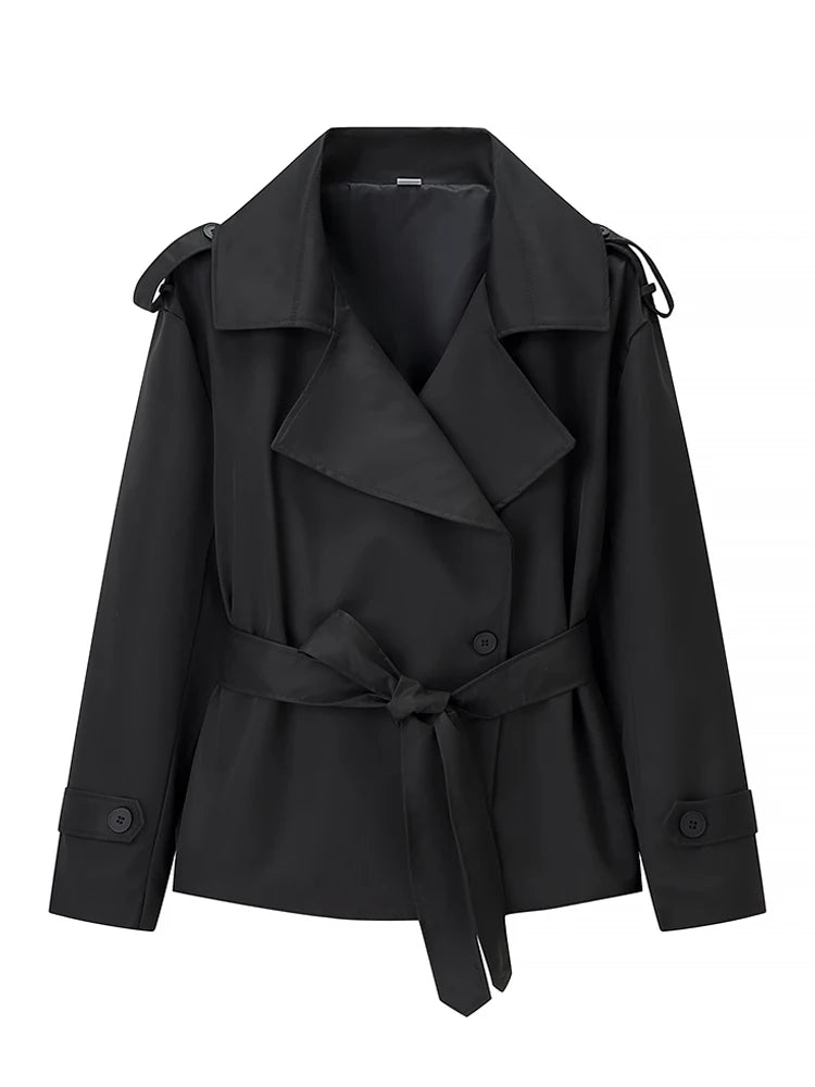 Mia | Elegante Trench Coat Antivento con Lacci 12