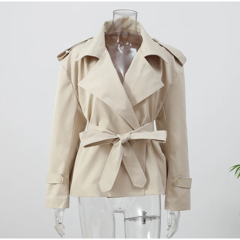 Mia | Elegante Trench Coat Antivento con Lacci 7
