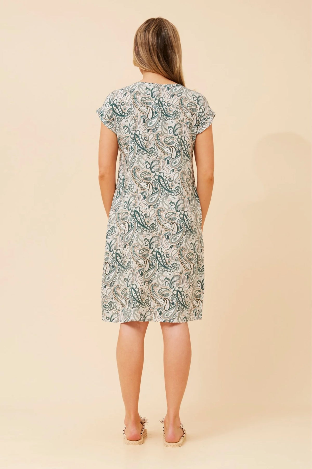 Mia | Elegante Vestito Corto con Stampa Paisley per Donna 5