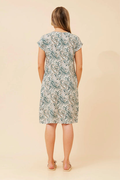 Mia | Elegante Vestito Corto con Stampa Paisley per Donna 5