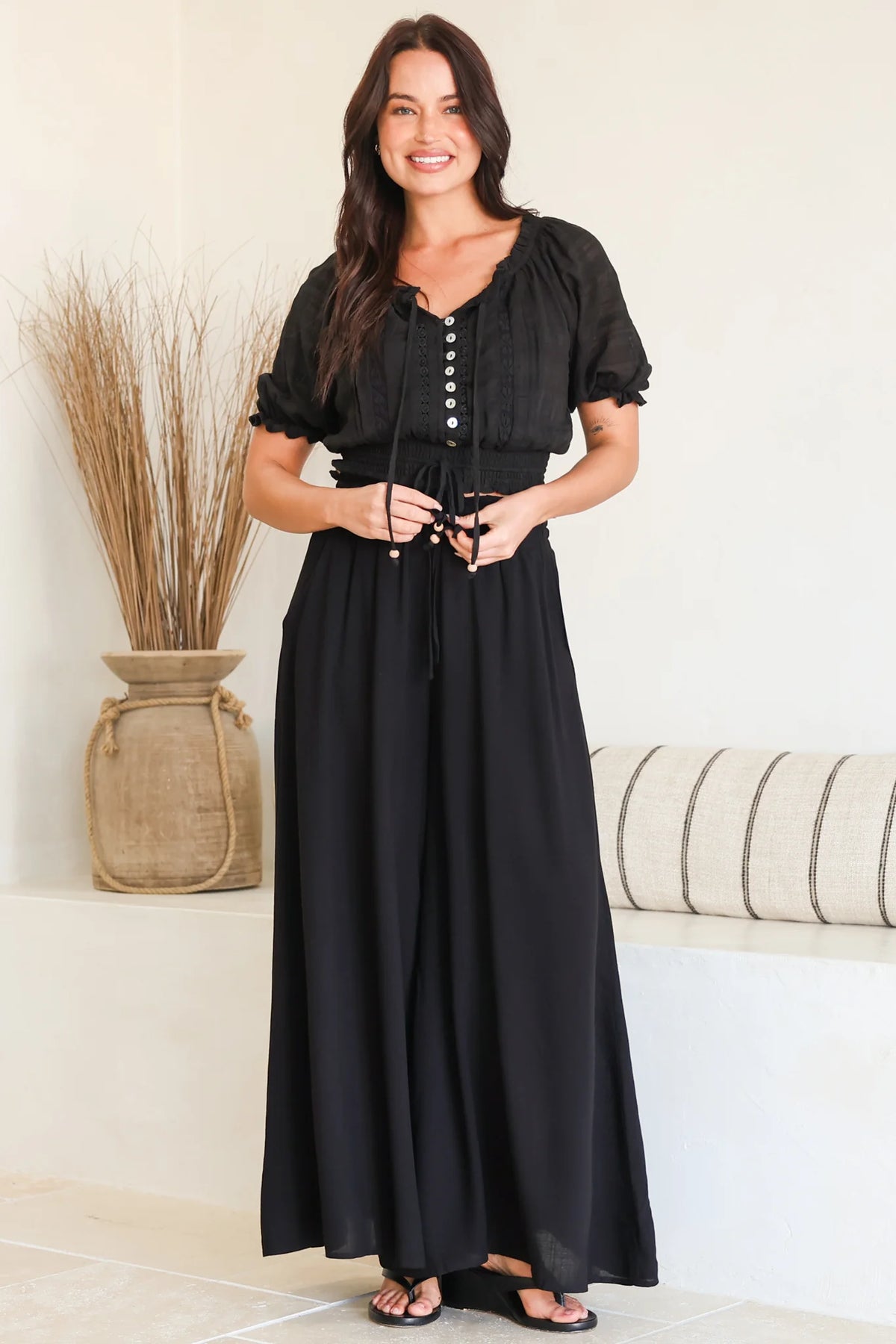 Mia | Eleganti Pantaloni a Vita Alta con Gamba Larga 4