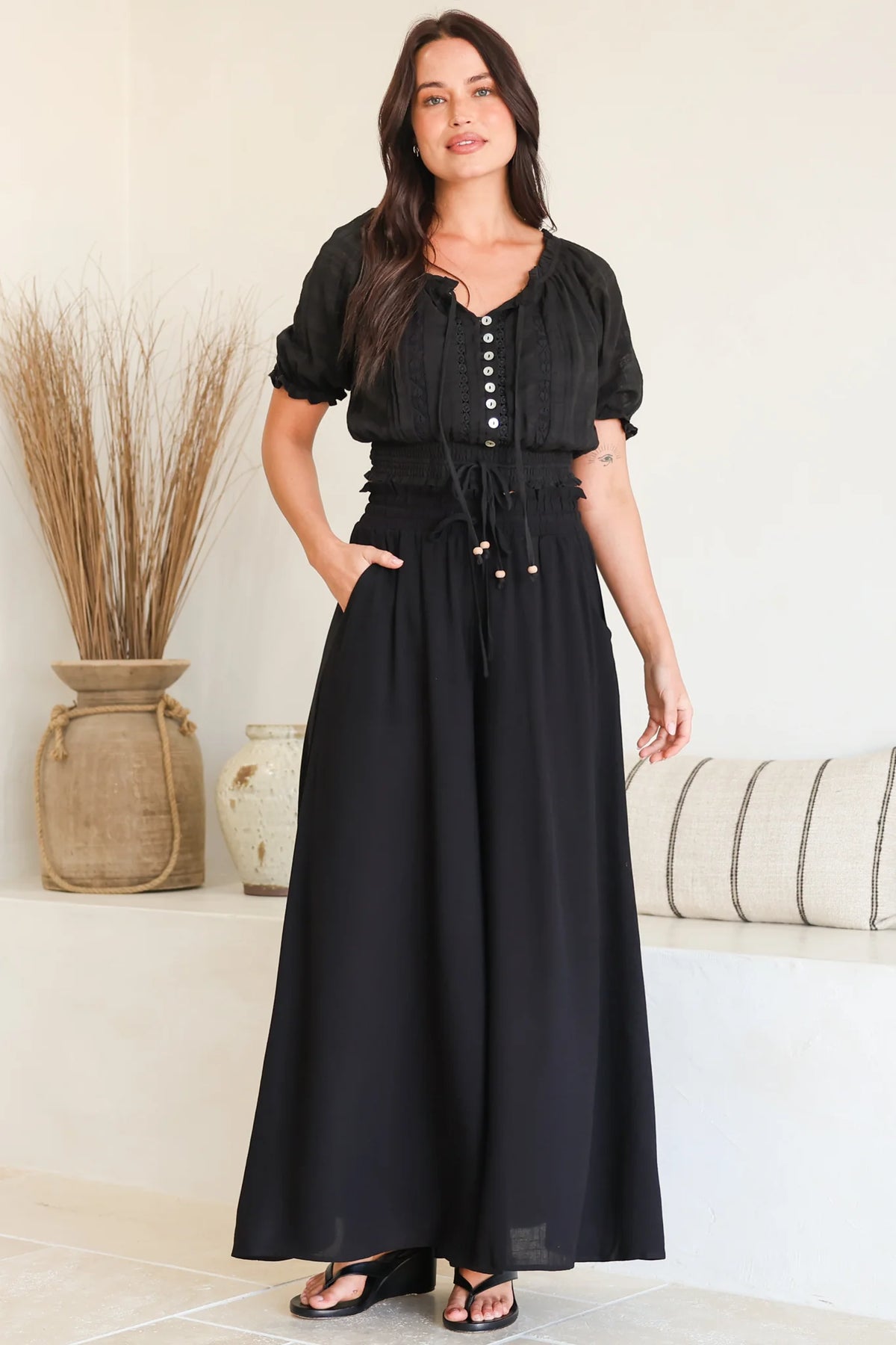 Mia | Eleganti Pantaloni a Vita Alta con Gamba Larga 5