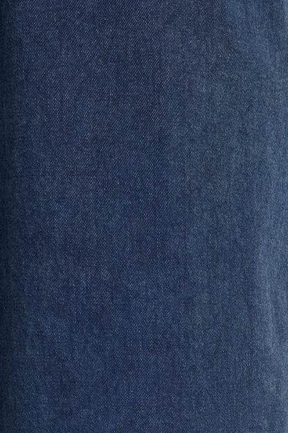 Mia | Relaxed Twill Cotton Trousers in Indigo 6
