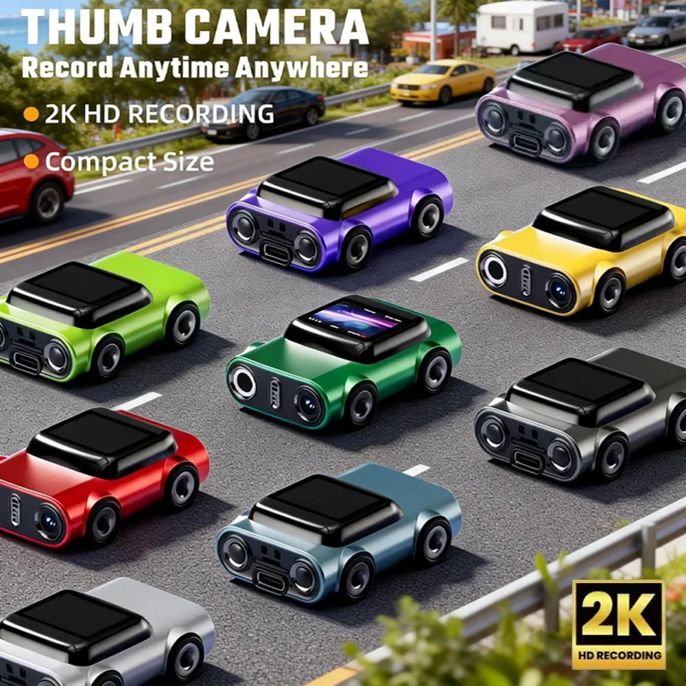 Mini Action Camera | Videoregistratore 2K con Schermo LCD da 1,0 | Design Portatile per Foto e Video Nitidi 4