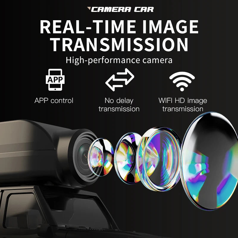 Mini Auto Radiocomandata 1:64 con Telecamera HD e Luci LED | Macchina Telecomandata per Avventure in Terreni Difficili 2