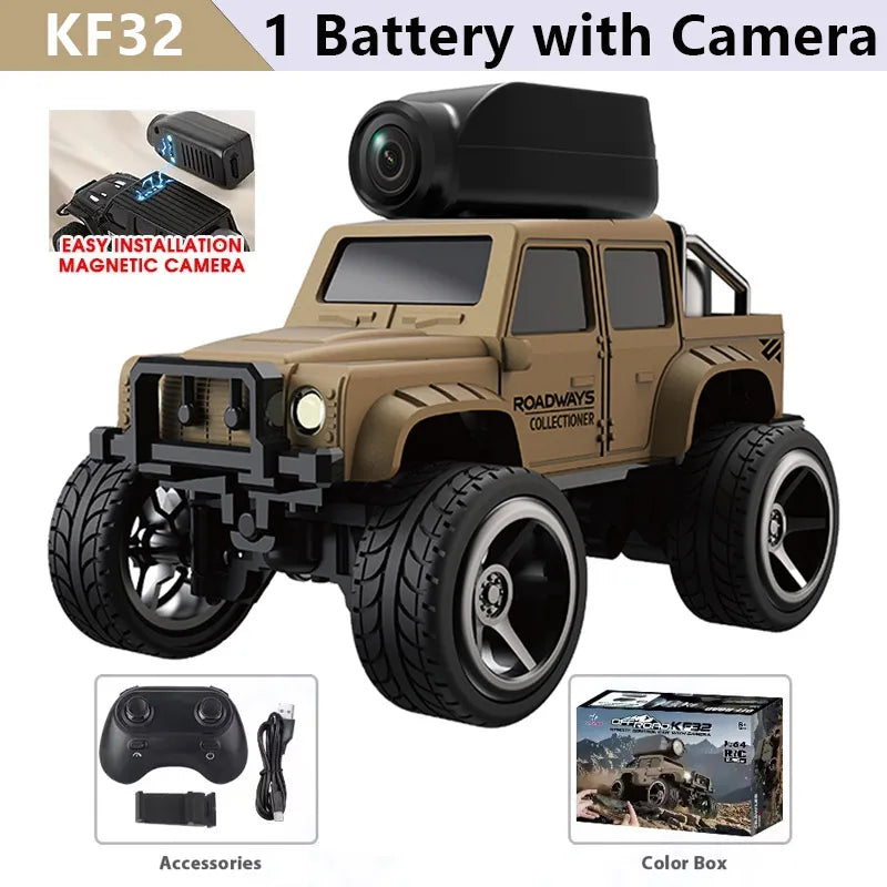 Mini Auto Radiocomandata 1:64 con Telecamera HD e Luci LED | Macchina Telecomandata per Avventure in Terreni Difficili 7