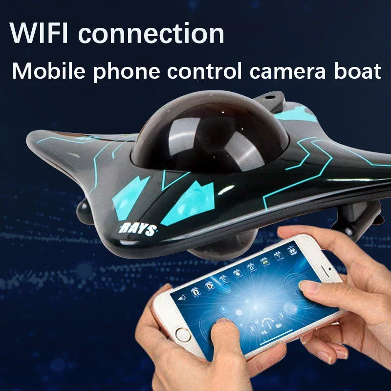 Mini Barca Telecomandata | Barca Radiocomandata Subacquea con Telecamera per Divertimento in Acqua 0