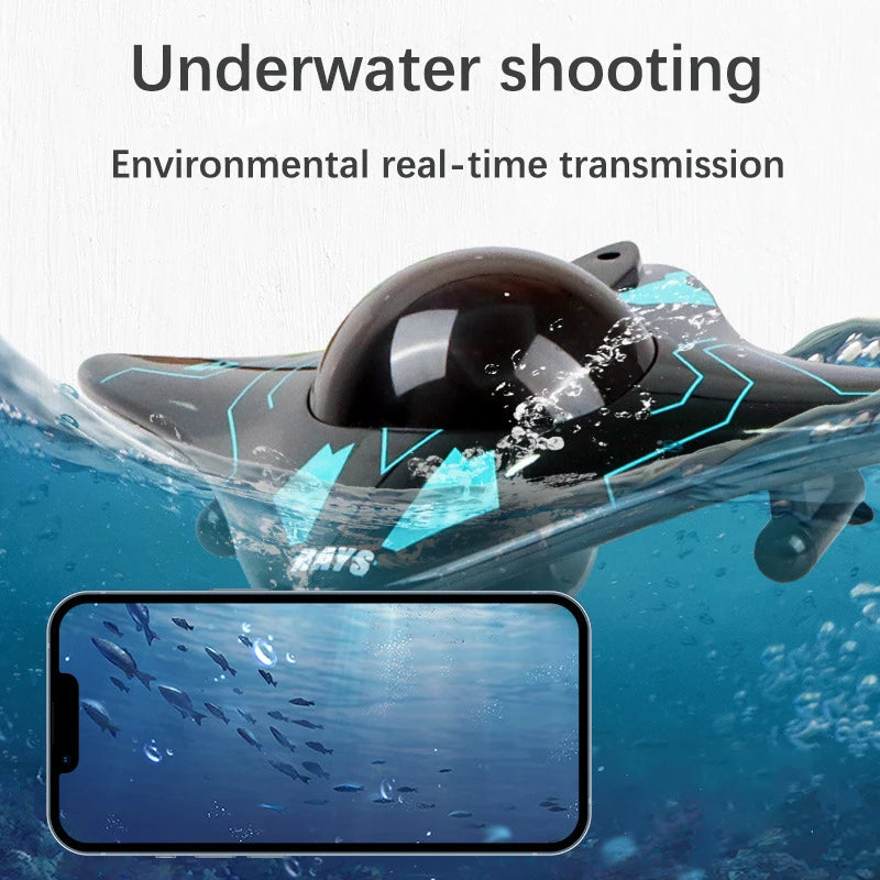 Mini Barca Telecomandata | Barca Radiocomandata Subacquea con Telecamera per Divertimento in Acqua 2