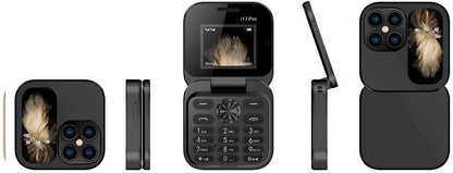 Mini Foldable Cell Phone | Foldable Phone with HD Camera and Dual SIM | Compact and Versatile for Every Need