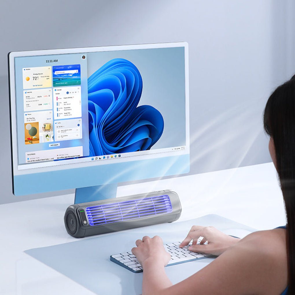Mini Ventilatore Portatile con Batteria Ricaricabile e 3 Velocità | Design Compatto per Comfort Personale 5