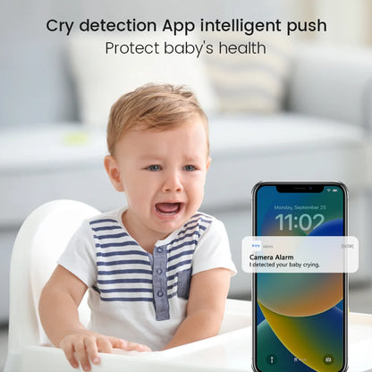 Monitor WiFi 4MP | Telecamera di Sicurezza con Visione Notturna e Rotazione 360° | Sorveglianza Completa per il Tuo Bambino 2