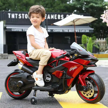 Electric Motorcycle for Kids | Compact and Safe Design with Fast Charging | Fun and Safety for Ages 3-9