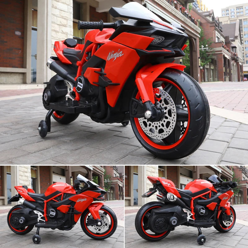 Electric Motorcycle for Kids | Compact and Safe Design with Fast Charging | Fun and Safety for Ages 3-9