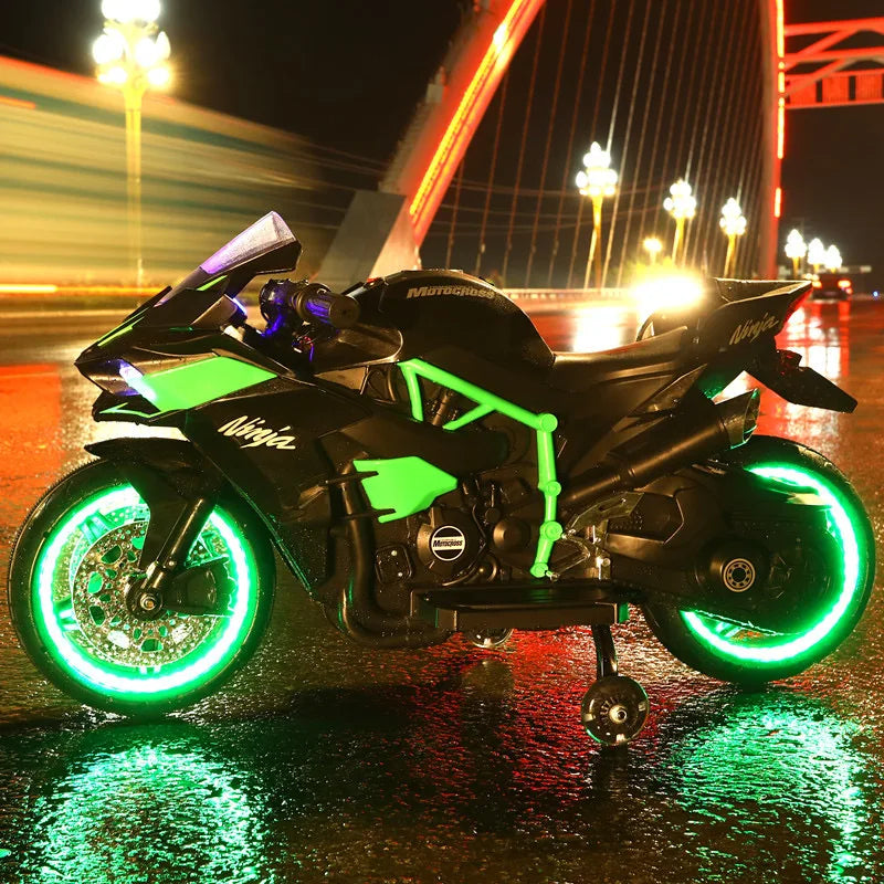 Electric Motorcycle for Kids | Compact and Safe Design with Fast Charging | Fun and Safety for Ages 3-9
