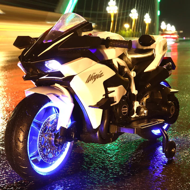 Electric Motorcycle for Kids | Compact and Safe Design with Fast Charging | Fun and Safety for Ages 3-9