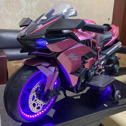 Electric Motorcycle for Kids | Compact and Safe Design with Fast Charging | Fun and Safety for Ages 3-9