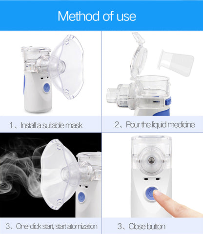 Nebulizzatore Portatile | Nebulizzatore a Rete con Spegnimento Automatico | Compatto e Silenzioso per Adulti e Bambini 1