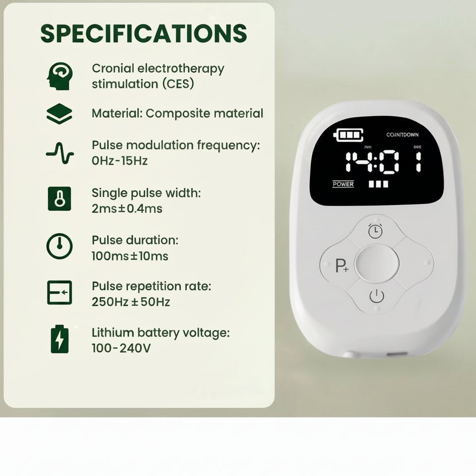 Neurocalm | Dispositivo Terapeutico CES per Alleviare Ansia con Impulsi Regolabili | Supporto al Sonno e Benessere 8