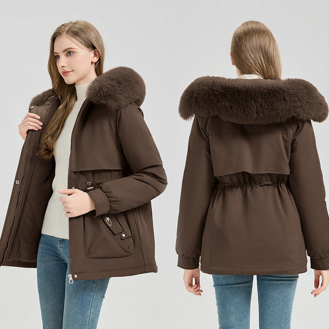 Sveva | Damen-Winterparka mit Kapuze und Kunstfellbesatz - Weiche Wärme für jeden Tag