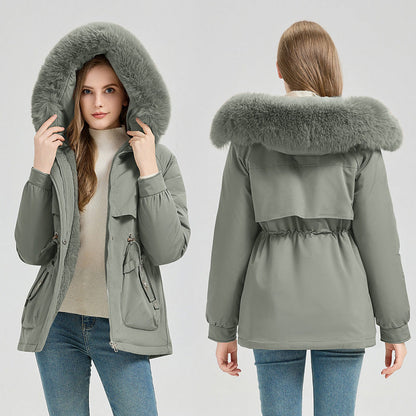 Sveva | Women's winter parka with hood and faux-fur trim - Soft, everyday warmth