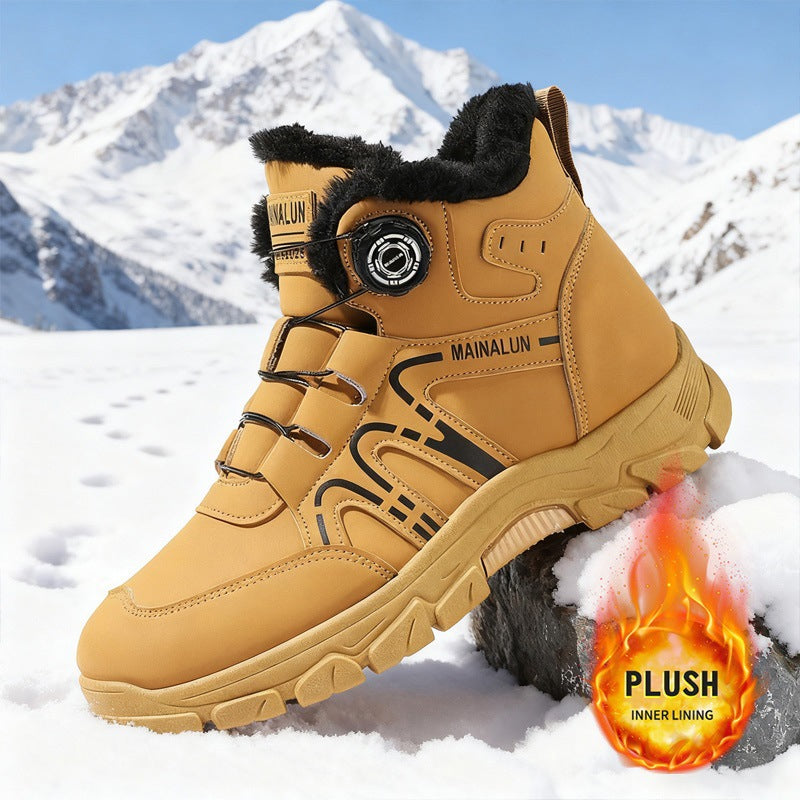 Riccardo | Men's Winter Shoes Lined with Synthetic Fur and Sculpted Sole - Confident Stride