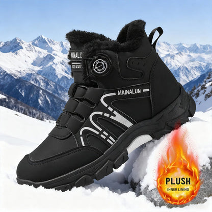 Riccardo | Men's Winter Shoes Lined with Synthetic Fur and Sculpted Sole - Confident Stride