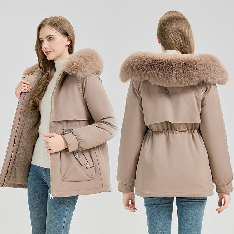 Sveva | Women's winter parka with hood and faux-fur trim - Soft, everyday warmth