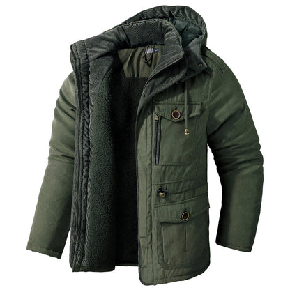 Tommaso | Giacca Invernale Uomo con Cappuccio e Interno Teddy - Calore Pratico