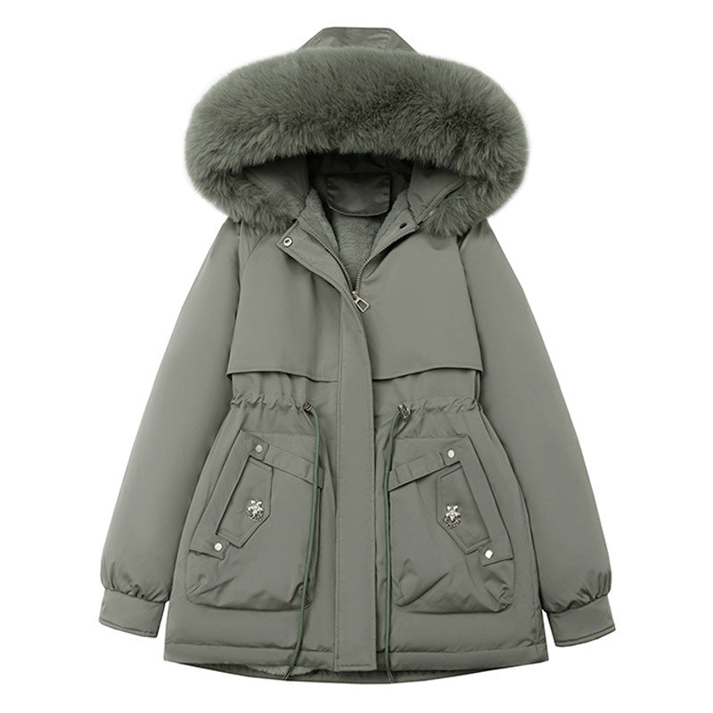 Sveva | Women's winter parka with hood and faux-fur trim - Soft, everyday warmth